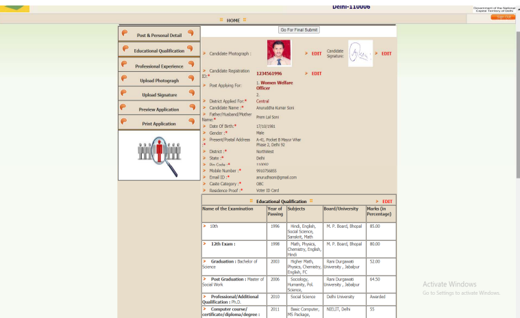 Delhi Anganwadi Bharti 2023